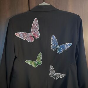 Never worn Hipchik  couture black blazer size 8